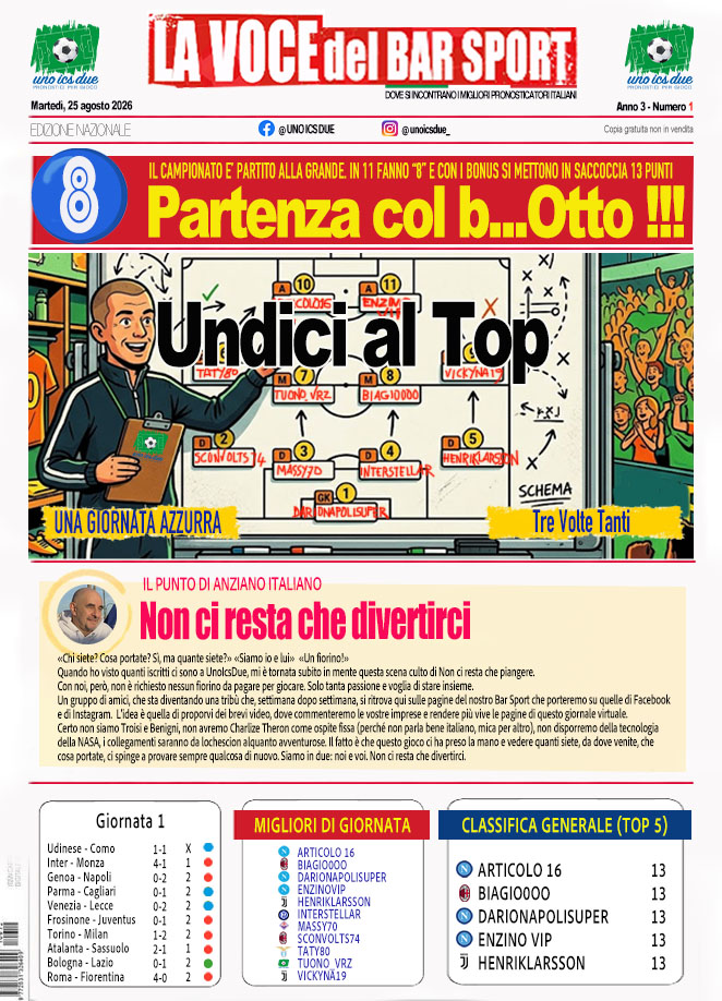 Giornata 01 (Pag.1)