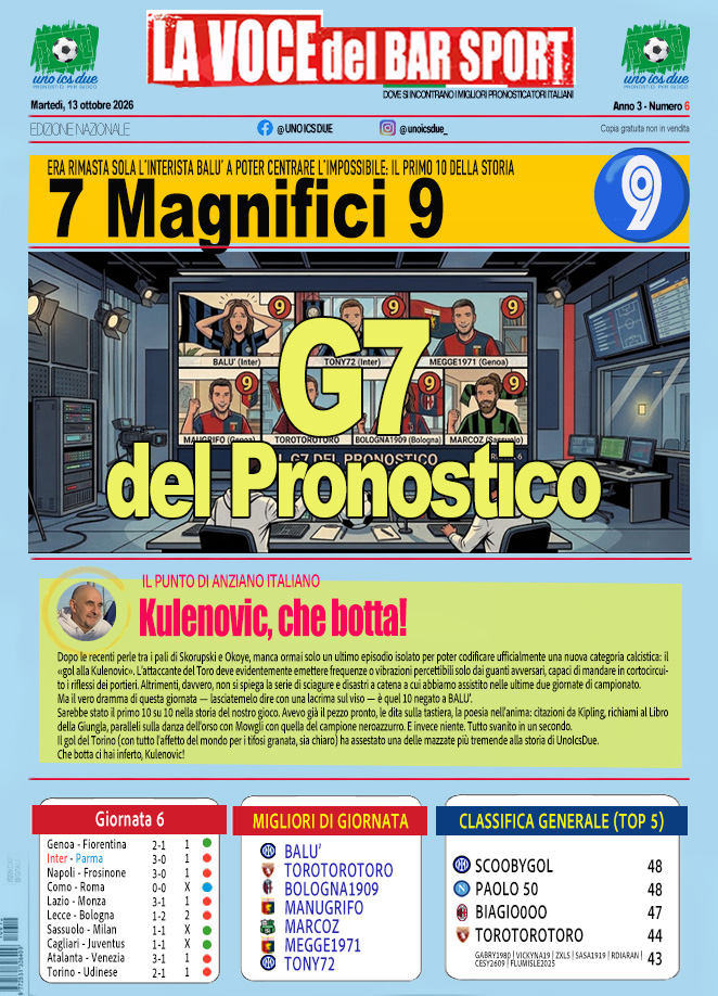 Giornata 06 (Pag.1)